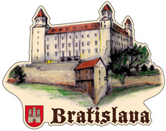 Magnetka obrysová Bratislavský hrad