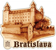 Magnetka obrysová Bratislavský hrad