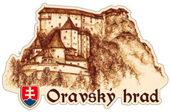 Magnetka obrysová Oravský hrad