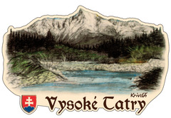 Magnetka obrysová Vysoké Tatry - Kriváň